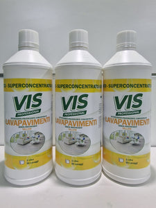 3X - LAVAPAVIMENTI CONCENTRATO  YELLOW  Azione igienizzante VIS - Vis Professional