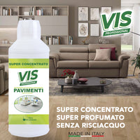 lavapavimenti concentrato vis professional, pulizia marmo, puizia pavimenti duri, pulizia parquet